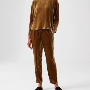 NWT Eileen Fisher Hazel Velvet Tapered Ankle Pants